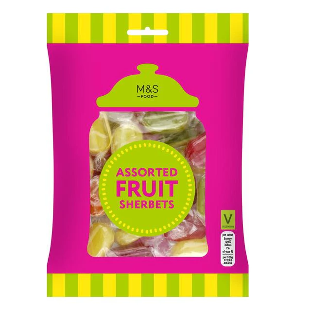 M&S Assorted Fruit Sherbets 225g