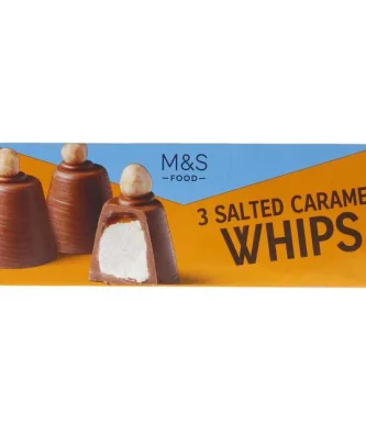 M&S 3 Salted Caramel Whips 85g
