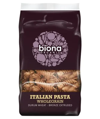 Biona Organic Whole Wheat Fusilli 500g