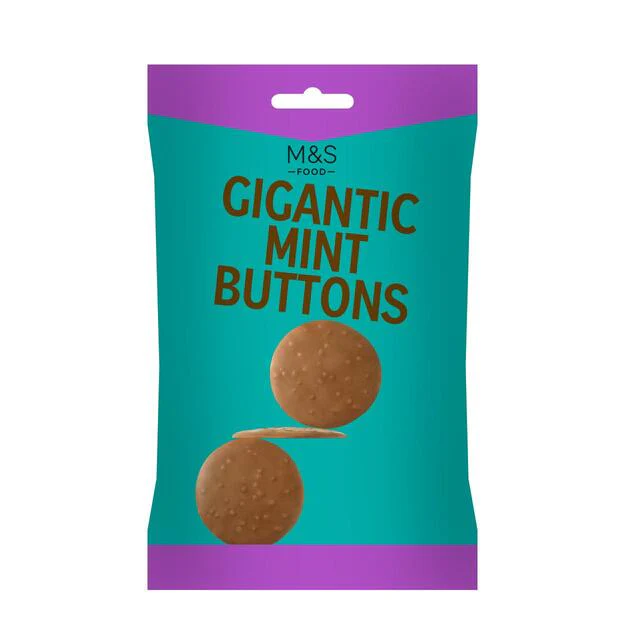 M&S Gigantic Mint Chocolate Buttons 150g