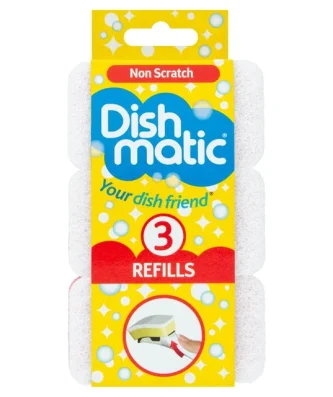 Dishmatic Non Scratch Refills 3 per pack