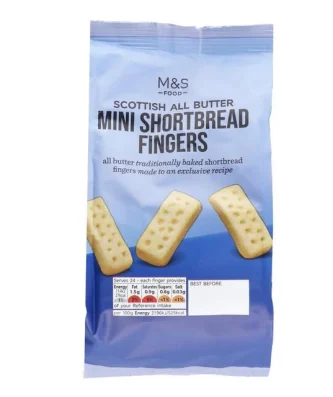 M&S All Butter Mini Scottish Shortbread Fingers 125g