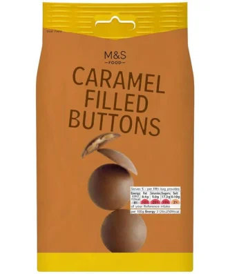 M&S Caramel Filled Buttons 150g
