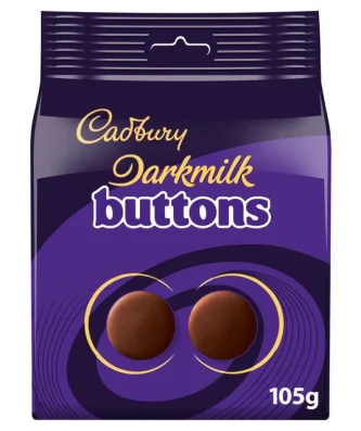 Cadbury Darkmilk Giant Buttons Chocolate Bag 105g