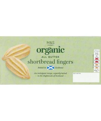 M&S Organic All Butter Shortbread Fingers 175g