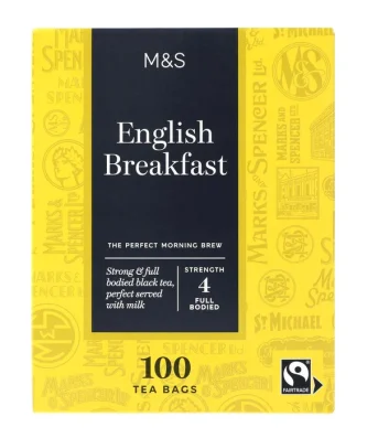 M&S Fairtrade English Breakfast Tea Bags 100 per pack