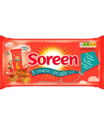 Soreen Lunchbox Loaves Strawberry 5 x 30g