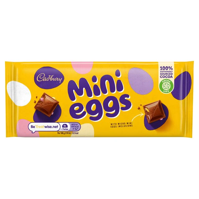 Cadbury Mini Eggs Chocolate Bar 110g