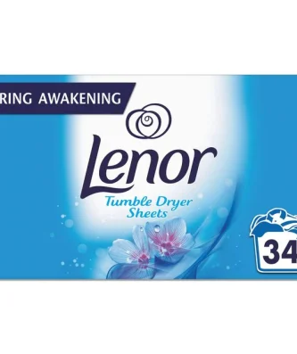 Lenor Fabric Tumble Dryer Sheets Spring Awakening 34 per pack