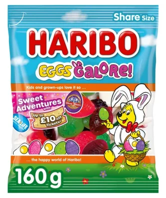 Haribo Easter Eggs Galore Sweets 160g