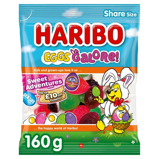 Haribo Easter Eggs Galore Sweets 160g