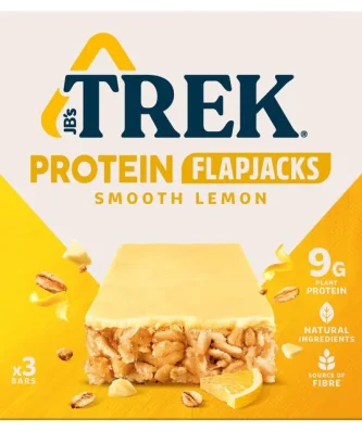 Trek Smooth Lemon Protein Flapjacks 3 per pack