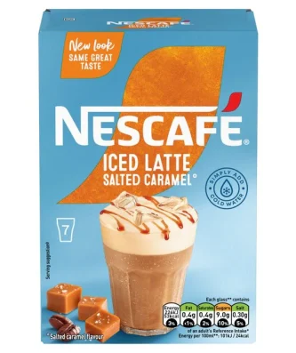 Nescafe Iced Latte Salted Caramel Instant Coffee 7 per pack