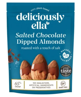 Deliciously Ella Salted Chocolate Dipped Almonds 81g