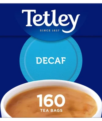 Tetley Decaffeinated Tea Bags 160 per pack