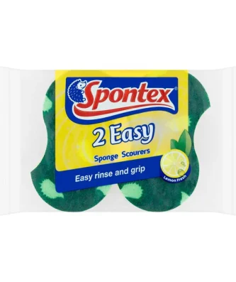 Spontex Easy Sponge Scourer 2 per pack