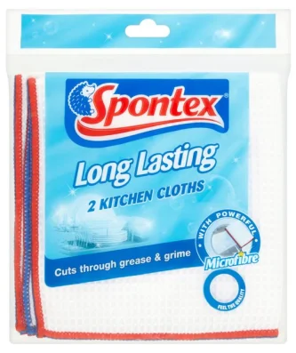 Spontex Long Lasting Kitchen Cloth 2 per pack