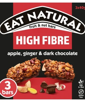 Eat Natural Apple Ginger & Dark Chocolate Bars 3 per pack