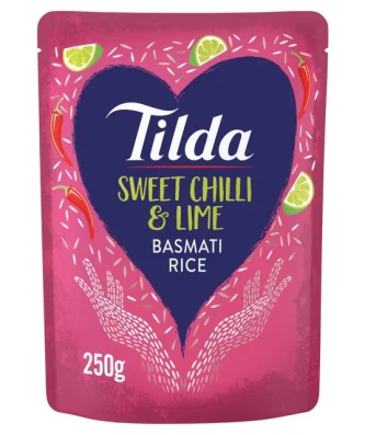 Tilda Microwave Sweet Chilli & Lime Basmati Rice 250g