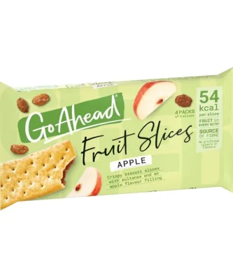 Go Ahead Apple Crispy Fruit Slices Snack Bars 4 per pack