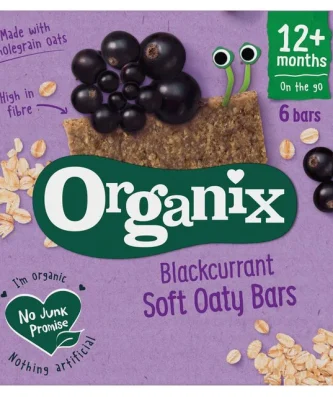 Organix Blackcurrant Organic Oat Bars 6 x 23g