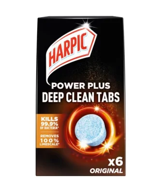Harpic Power Plus Deep Clean Tabs Toilet Cleaner Original 6 per pack - Special Offer