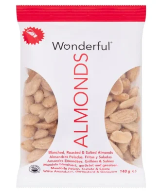 Wonderful Almonds Blanched Roasted & Salted 140g - Special Offer