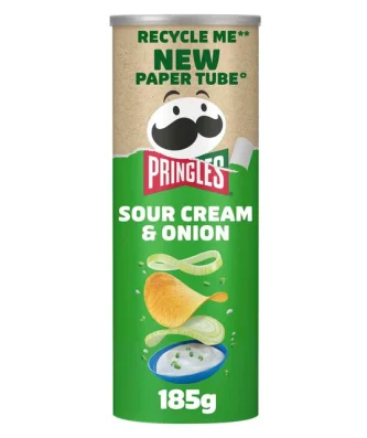 Pringles Sour Cream & Onion 185g