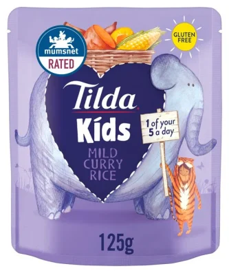 Tilda Kids Mild Curry Rice 125g