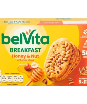 Belvita Honey & Nuts Choc Chips Breakfast Biscuits 5 per pack