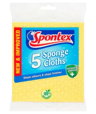Spontex Sponge Cloths 5 per pack