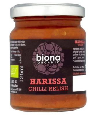 Biona Organic Harissa Chilli Relish 125g
