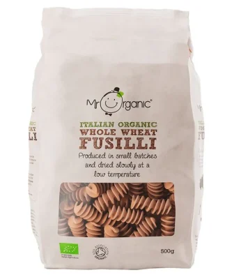 Mr Organic Whole Wheat Fusilli 500g