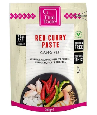 Thai Taste Red Curry Paste in Pouch 200g