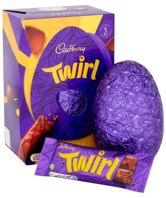 Cadbury Twirl Milk Chocolate Egg 198g