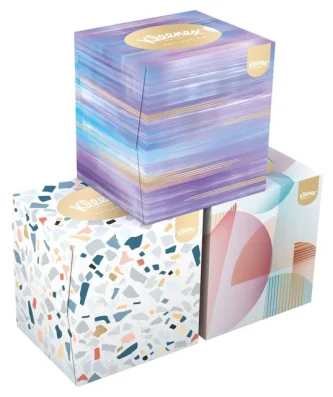 Kleenex Collection Cube Tissues 56 per pack