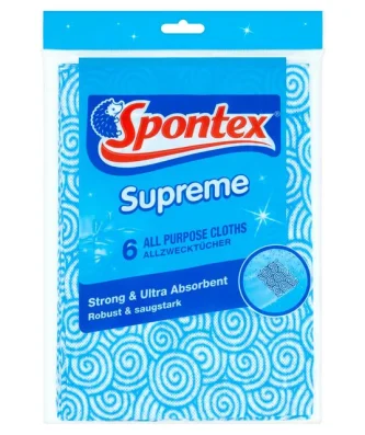 Spontex Supreme All Purpose Cloth 6 per pack