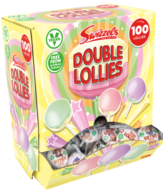 Swizzels Double Lollies Dispenser Box 8g (100 Pack)