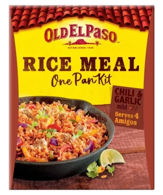Old El Paso Chili & Garlic One Pan Rice Meal Kit 355g