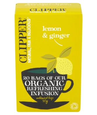 Clipper Organic Lemon & Ginger Infusion 20 per pack