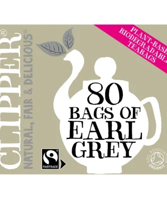 Clipper Fairtrade Organic Earl Grey Tea Bags 80 per pack