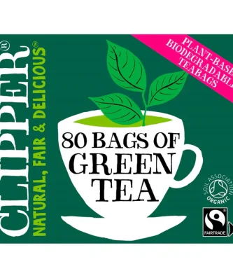 Clipper Organic Fairtrade Green Tea Bags 80 per pack