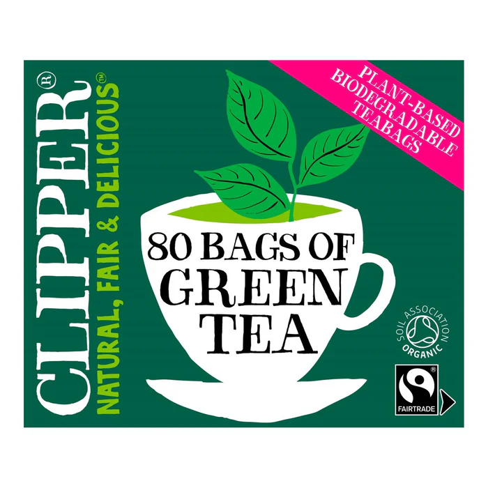 Clipper Organic Fairtrade Green Tea Bags 80 per pack