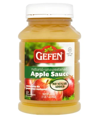 Gefen Passover Natural Unsweetened Apple Sauce 652g