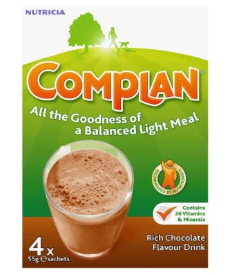 Complan Nutritional Drink Chocolate 4 x 55g - Special Offer