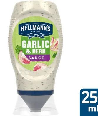 Hellmann's Garlic & Herb Sauce 250ml