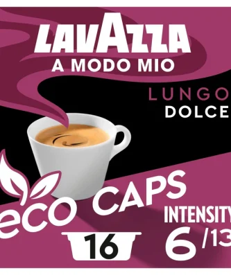 Lavazza A Modo Mio Lungo Dolce Capsules 16 per pack