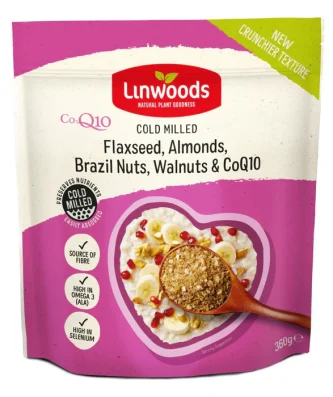 Linwoods Milled CO-Q10 Flaxseed, Almonds, Brazil & Walnuts 360g