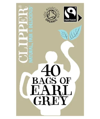 Clipper Organic & Fairtrade Earl Grey 40 per pack