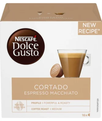 Nescafe Dolce Gusto Cortado Espresso Macchiato Pods 16 per pack
